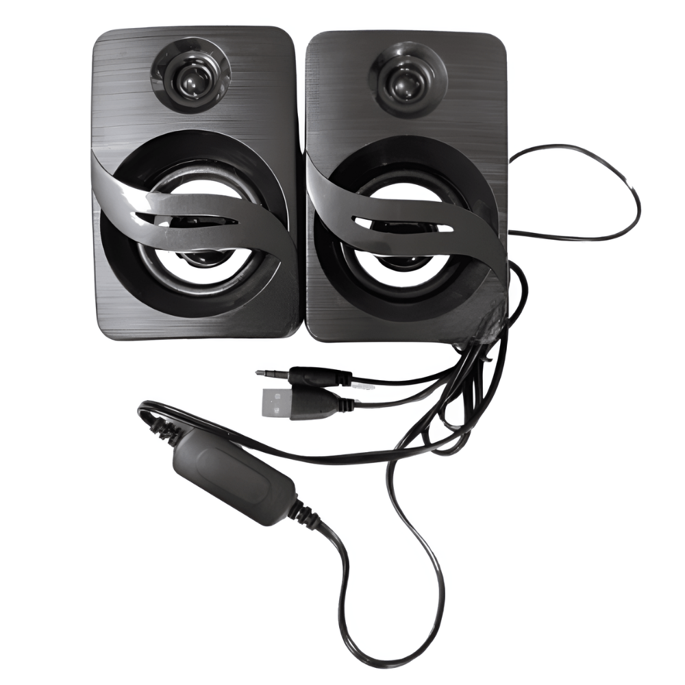 USB 2.0 Multimedia Mini Speakers (Black)