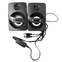 USB 2.0 Multimedia Mini Speakers (Black)