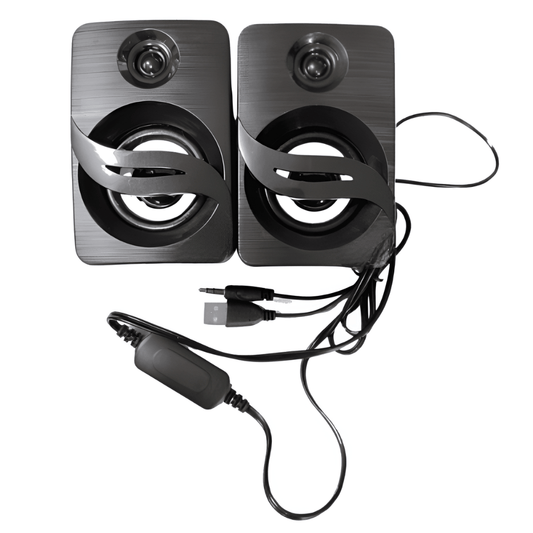 USB 2.0 Multimedia Mini Speakers (Black)