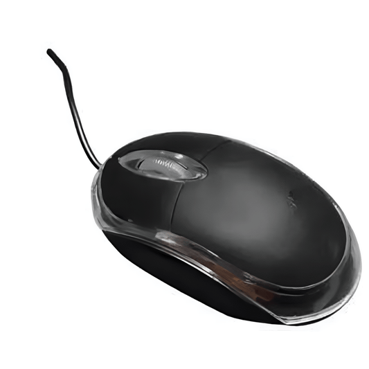 Wired Optical Mouse AD-202 3D for PC & Laptop (Black)