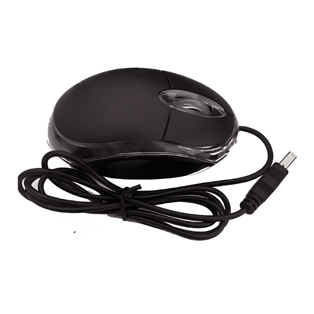 Wired Optical Mouse AD-201,USB 2.0, 1000 DPI, Plug & Play  Black