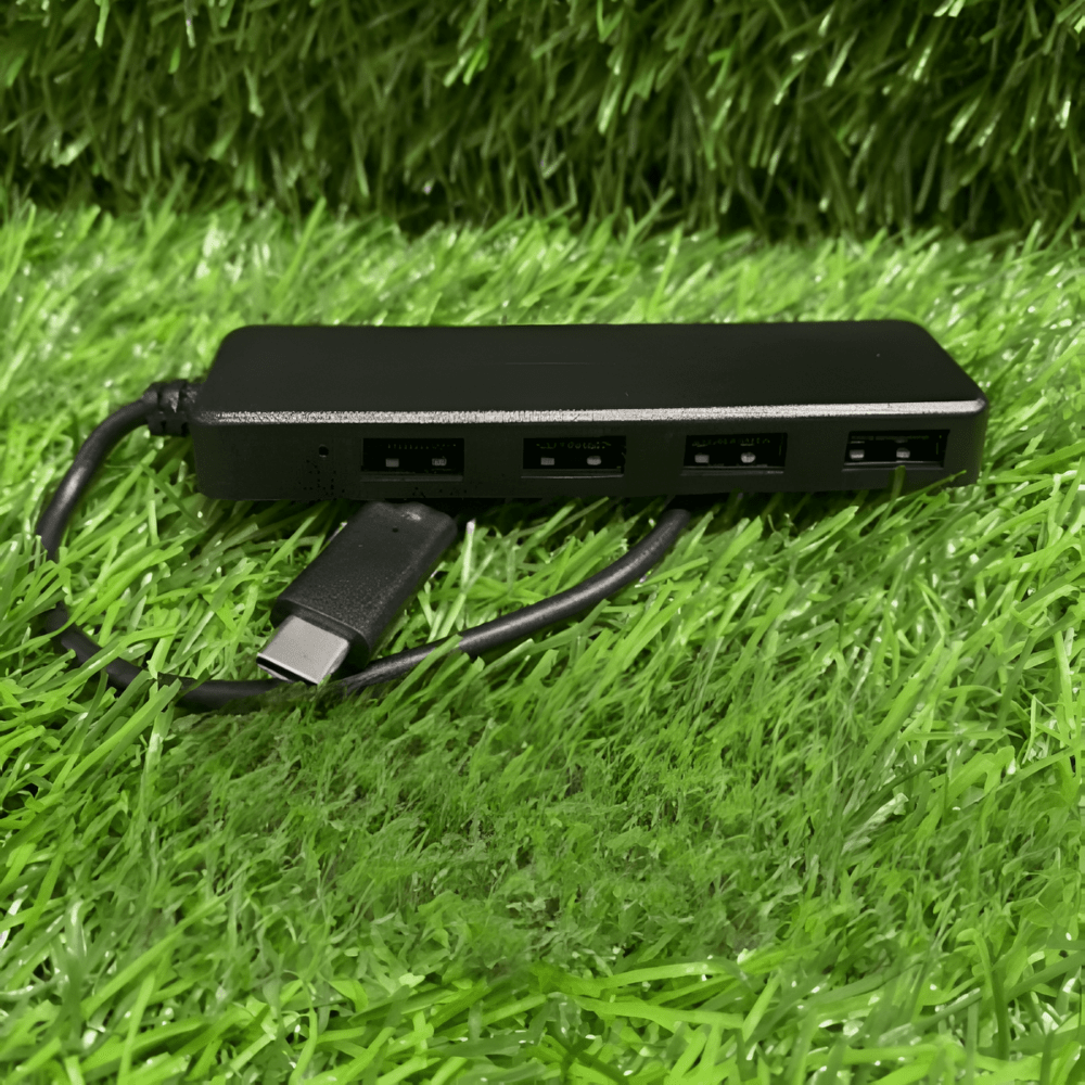 USB 2.0 Hub 4 Port Extension Splitter Adapter for Computer Laptop Tablet Accessories (Black)