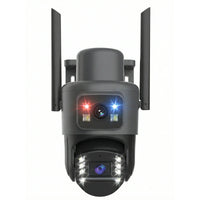 Solar Security Camera 4G 4MP Dual Lens AOV Camera Wireless Outdoor Security, Dual View, Motion Detection, Two Way Audio