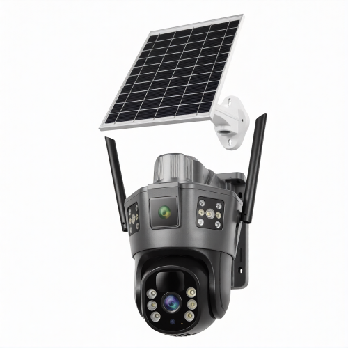 4G Solar 4MP Dual Lens Camera with AI & Two-Way Audio – Techcommerce.in