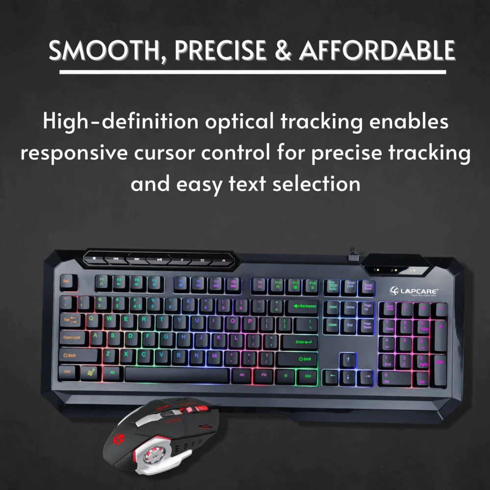Lapcare Champ LGC-003 RGB Rainbow Gaming Combo(LGC-003)