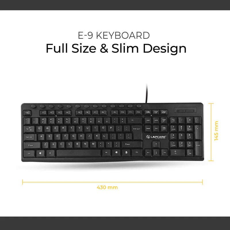 E9 - 117 Keys USB Multimedia Keyboard