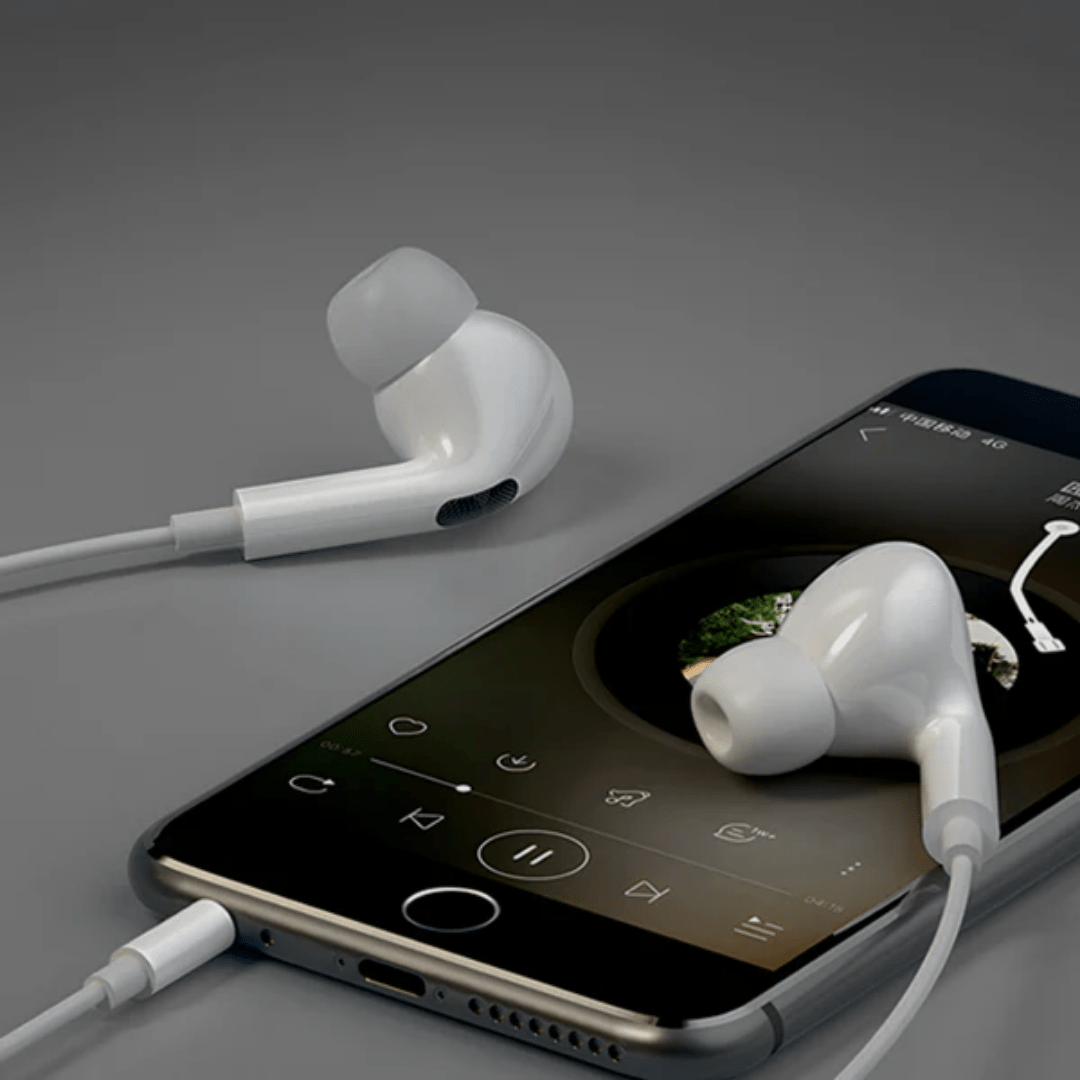 Champion Wired Earphone For Android and IOS (White)