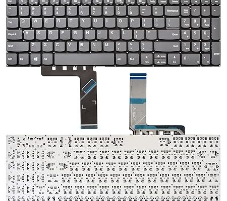 Laptop Keyboard for Lenovo IdeaPad 3-15ADA, 3-15ARE, 3-15IML, 5-15IML, S340-15IWL Grey
