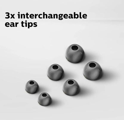 Philips Audio SHE1505BK Wired in Ear Earphones with Mic (Black)