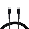 Champion Type C to C 35W PD Data Sync & Fast Charging Cable Braided for Mobiles Phones, Tablets, Power Banks (Black)