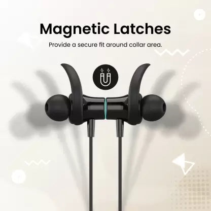 Portronics Harmonics Z6 Wireless Sports Bluetooth Neckband (Black)