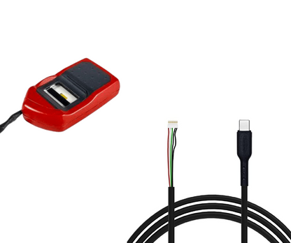 Champion Morpho Type-C Data Cable for Fingerprint Scanner Biometric (Black)