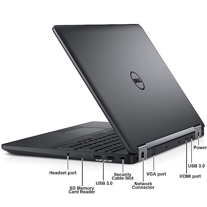 Dell Latitude E5570 Core i5 6th Gen 8GB RAM 256GB SSD 39.6cm (15.6-Inches) , (Refurbished)