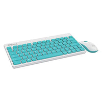 Portronics Key2-A Combo of Multimedia Wireless Keyboard & Mouse, Compact Light-Weight for PCs, Laptops and Smart TV (White)