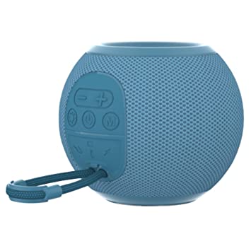 Portronics Resound 5W Bluetooth 5.3 Wireless Speaker with FM Radio, TWS Function, Multicolor LED Lights (Blue)