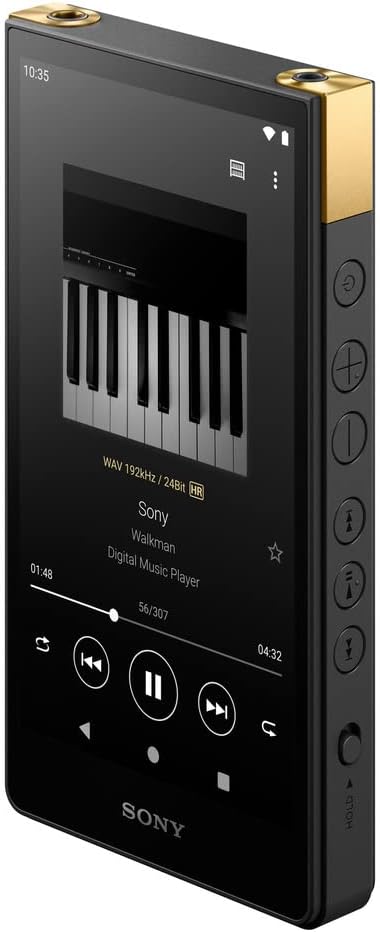 Sony NW-ZX707 Walkman 64GB Hi-Res Portable Digital Music Player with Android, Large 5.0" (diag) Touchscreen Display, up to 24 Hour Battery, Wi-Fi & Bluetooth and USB Type-C Black NW-ZX707/B