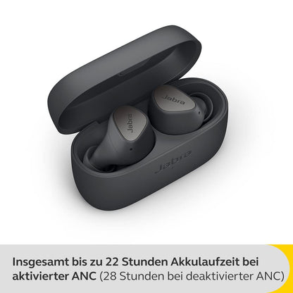 Jabra Elite 4 Wireless Earbuds - ANC, Spotify Tap, Dual Pairing, Google Fast Pair, Microsoft Swift Pair, Dark Grey