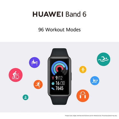 Huawei Band 6 Fitness Tracker Smartwatch for Men Women, 1.47''AMOLED (Graphite Black )