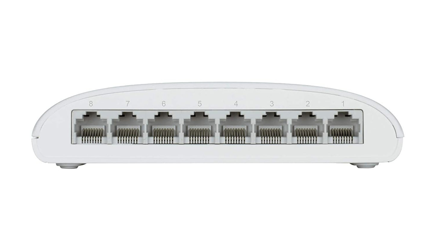 D-LINK DES-1008C 8-Port 10/100 Desktop Switch (White)