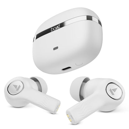 boAt Nirvana Ion TWS Earbuds - 120 HRS Playback, Crystal Bionic Sound, Quad Mics, Low Latency, in Ear Detection (Ivory White)