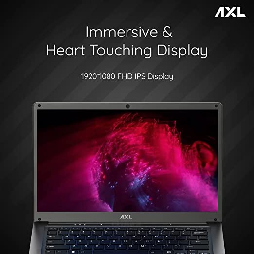 AXL Vayu Book with Intel Celeron N4020, 4GB RAM, 128GB SSD, 35.8cm (14.1-Inch) HD Display, UHD Graphics 600, Windows 11 (Space Grey)