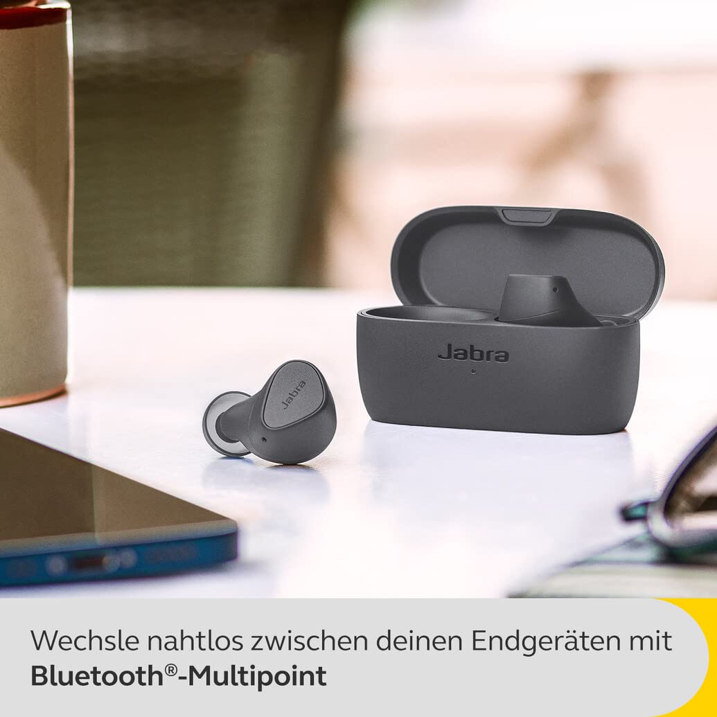 Jabra Elite 4 Wireless Earbuds - ANC, Spotify Tap, Dual Pairing, Google Fast Pair, Microsoft Swift Pair, Dark Grey
