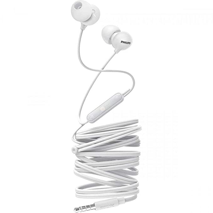 Philips SHE2405WT/00 Upbeat Wired in Ear Earphone with Mic (White)