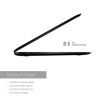 RDP ThinBook 1430B-14.1¢â‚¬Â( 35.81cm) Ultra-Slim Laptop with Quad-Core Processor, 2GB RAM, 32GB Storage, Linux OS, (Black)