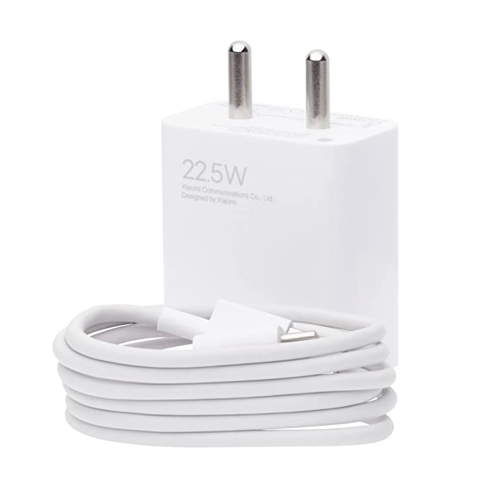 Mi 22.5W Fast Charging USB Type-C Charger Combo | Includes Adapter and USB-C Cable | Compatible with Mobile Phones and Power Banks | White