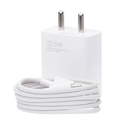 Mi 22.5W Fast Charging USB Type-C Charger Combo | Includes Adapter and USB-C Cable | Compatible with Mobile Phones and Power Banks | White