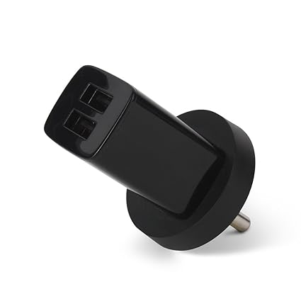 Motorola Moto SPN5879A Dual USB Wall Adapter  1150mAh Lithium-Ion Charger for Smartphones, Tablets, and Digital Cameras (Black)