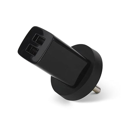 Motorola Moto SPN5879A Dual USB Wall Adapter  1150mAh Lithium-Ion Charger for Smartphones, Tablets, and Digital Cameras (Black)