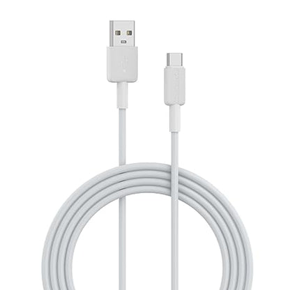 Portronics Konnect Link 5C 5A Type C Fast Charging Cable, 480 mbps Data Transmission,1M (White)