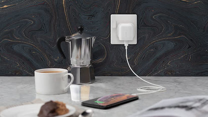 Belkin 18W USB-C, Charger Adapter for iPhone 15, 14, 12 Series, iPad & Android Phones(White)