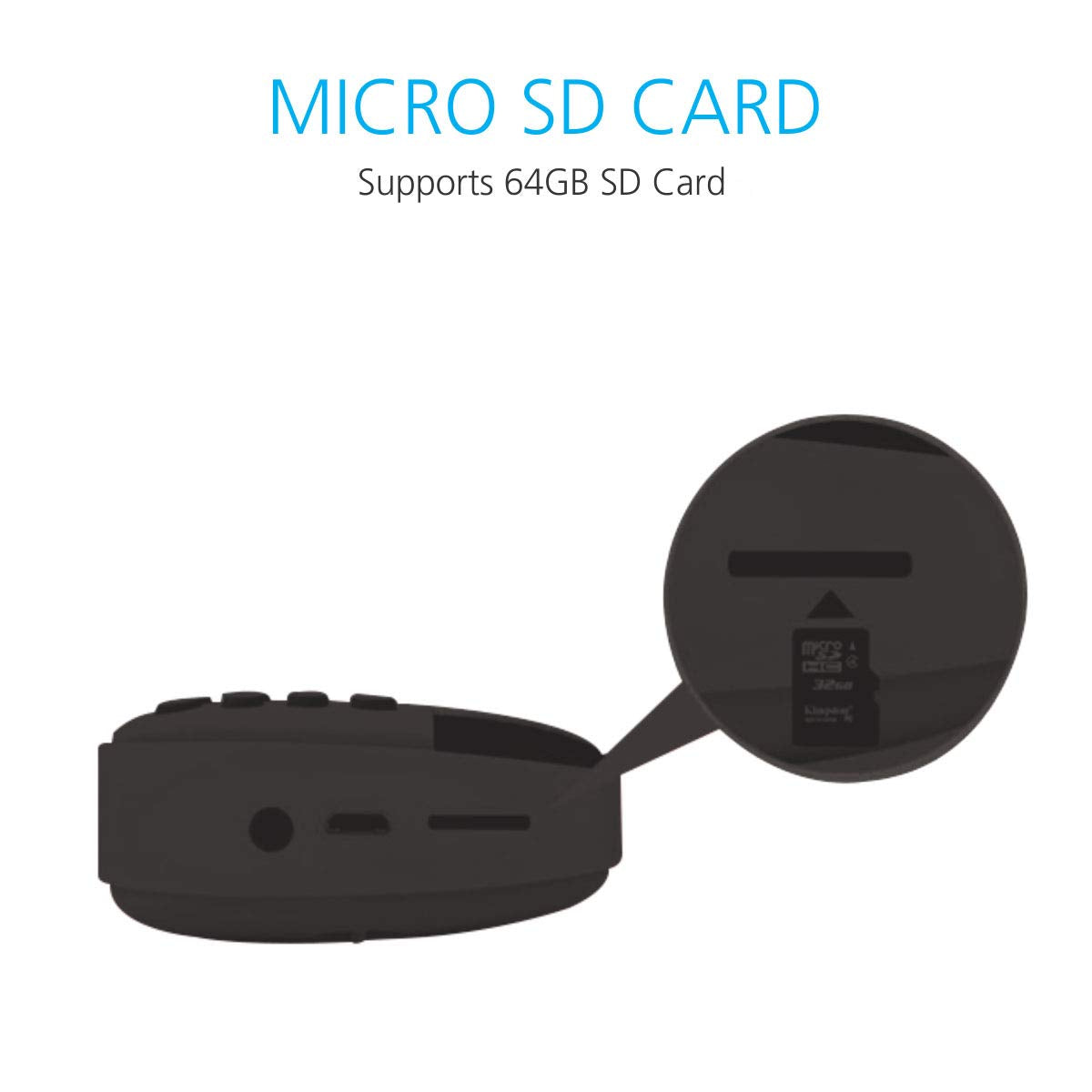 Portronics Plugs POR-141 Portable Speaker with FM & MicroSD Card Support (Black)