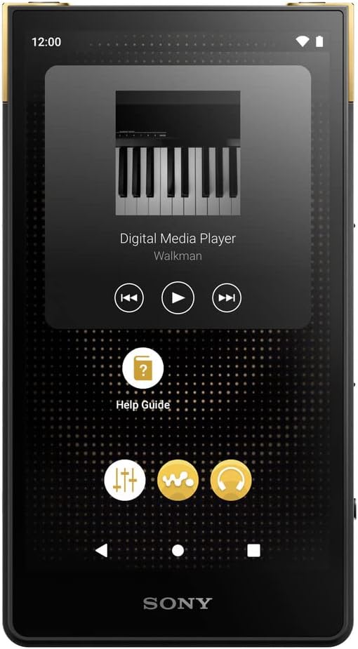 Sony NW-ZX707 Walkman 64GB Hi-Res Portable Digital Music Player with Android, Large 5.0" (diag) Touchscreen Display, up to 24 Hour Battery, Wi-Fi & Bluetooth and USB Type-C  Black NW-ZX707/B