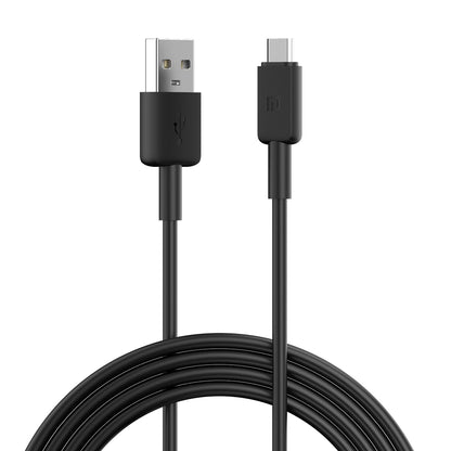 Portronics Konnect Link Micro USB Fast Charging Cable - 3.0A Output & 480Mbps Data Transfer 1M (Black)