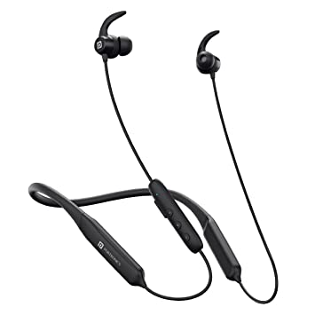 Portronics Harmonics Y1 Bluetooth Neckband in Ear Earphones with mic, Auto ENC, 12mm Dynamic Drivers, 40 Hrs Playtime