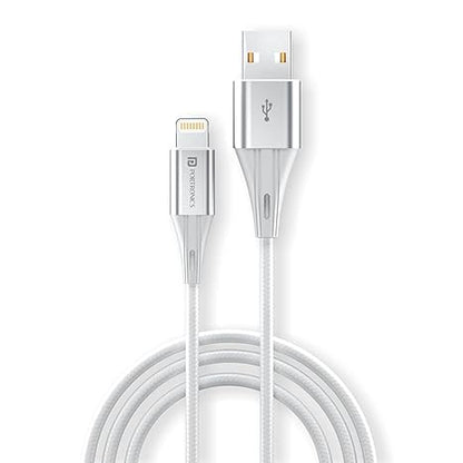 Portronics Konnect B+ 8 Pin Usb Cable 3.0 Amp Output with Charge & Data Sync with 1 Meter