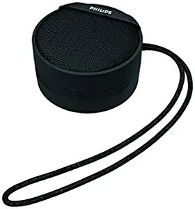 Philips Bt40Bk/94 Bluetooth Portable Wireless Speaker Built-In Mic (Black)