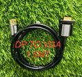 DP to VGA Adapter Cable Male to Male HD Video 1080P for Computer, Monitor, TV, Projector, PC, HDTV, Desktop, Laptop , 1.5m