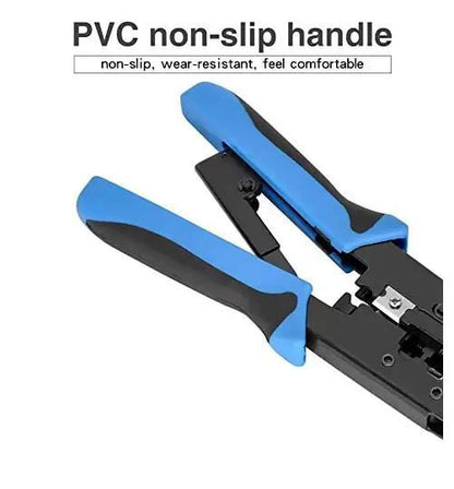 Dual-Modular Crimping Tool 2-in-1 Crimping Tool LAN Cutter with Cable Cutter Network Cable Tool