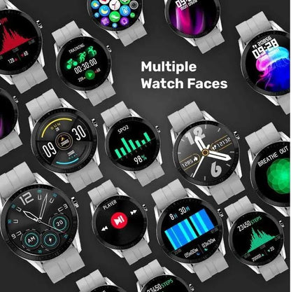 Fire-Boltt Talk BSW004 Smart Watch with Bluetooth calling and Full Touch Round Display Grey