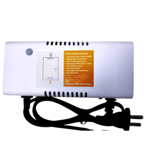 CCTV Camera SMPS 4 Channel 12V Power Supply Adapter for Bullet & Dome Cameras Ã¢â‚¬â€œ Indoor/Outdoor Security Systemillance Cameras