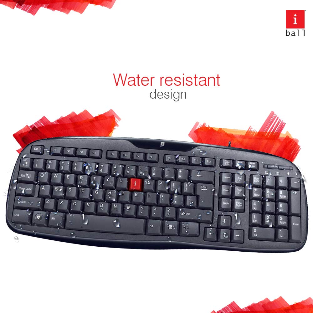 iBall Wintop Soft Key Keyboard and Mouse Combo with Water Resistant Design