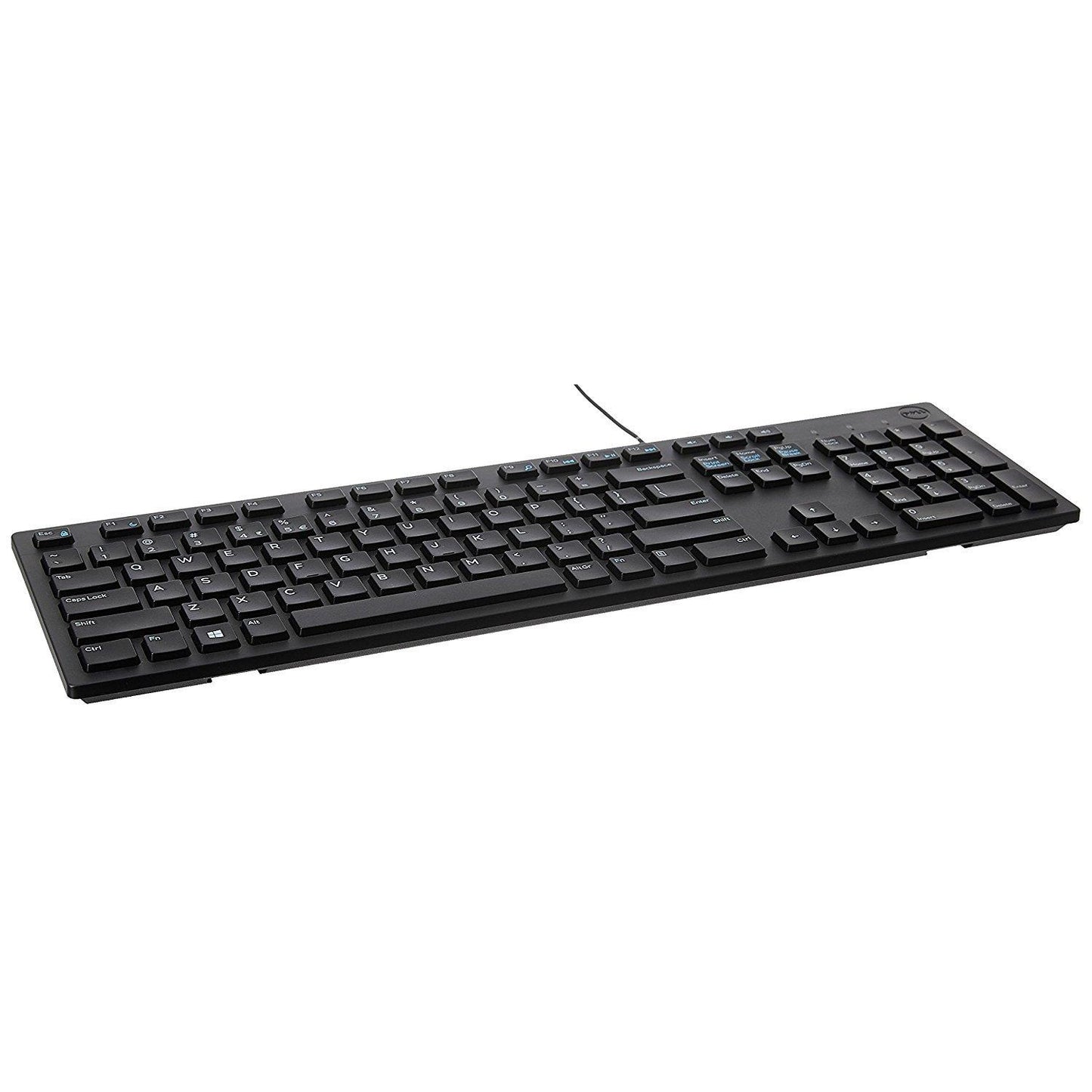 Dell KB216 Multimedia Wired Keyboard with USB Interface, Plunger Keys Technology and Chiclet Key Style, Hot Key-Volume, Mute, Play/Pause, Backward, Forward