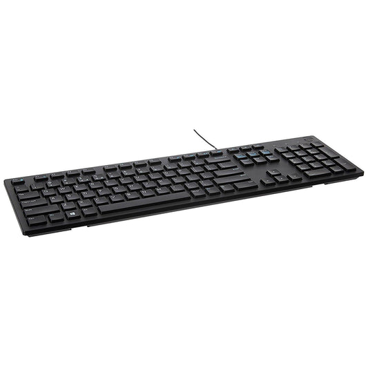 Dell KB216 Multimedia Wired Keyboard with USB Interface, Plunger Keys Technology and Chiclet Key Style, Hot Key-Volume, Mute, Play/Pause, Backward, Forward