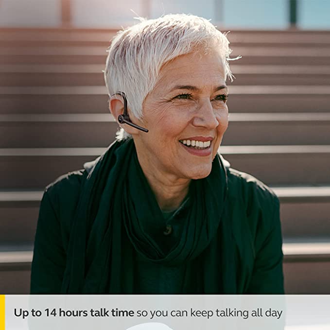 Jabra Talk 65 Mono Bluetooth Headset - Premium Wireless Single Ear Headset