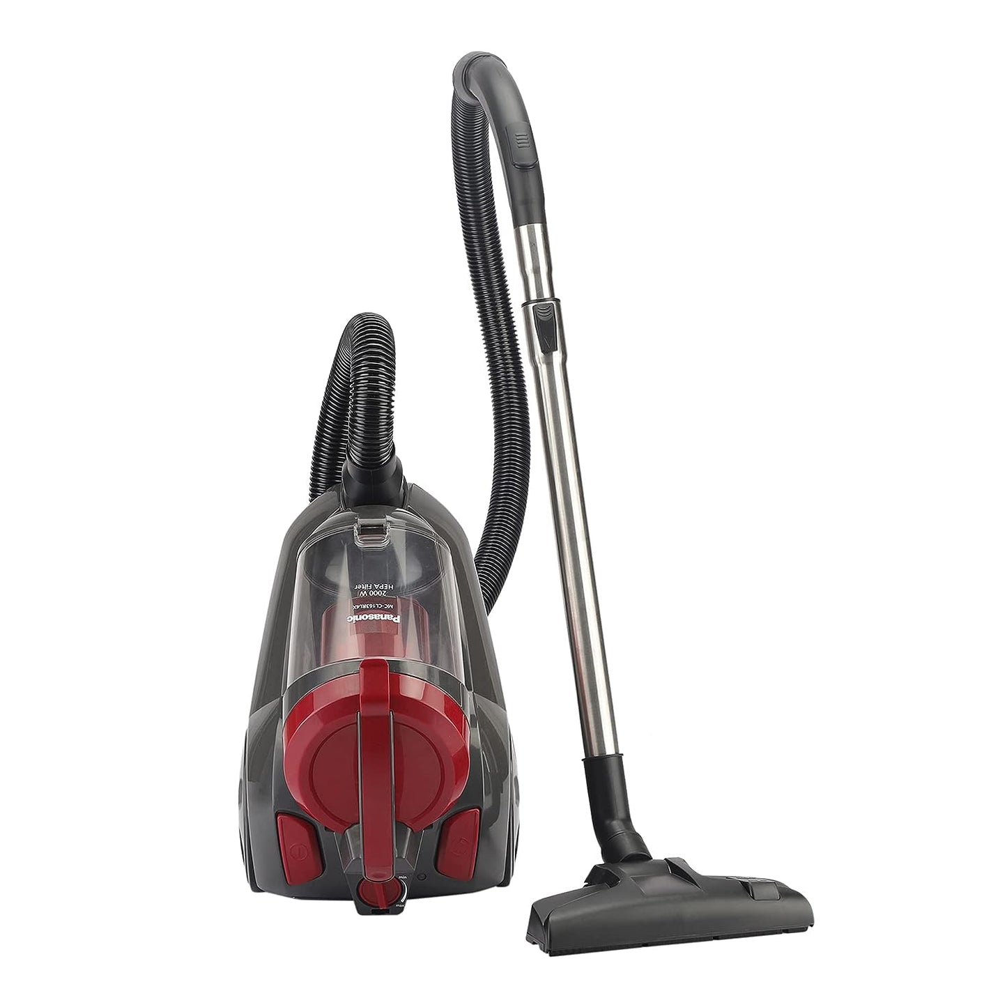 Panasonic Mc-Cl163Rl4X 2000W 3.0L Canister Vacuum Cleaner with Heilter (Open Box) ,Red