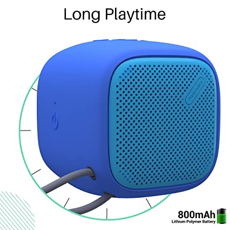 Portronics Bounce POR-952 Portable Bluetooth Speaker with FM (Blue)